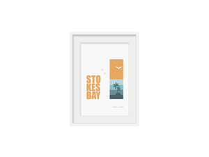 Stokes Bay - Mini Beach Print Framed